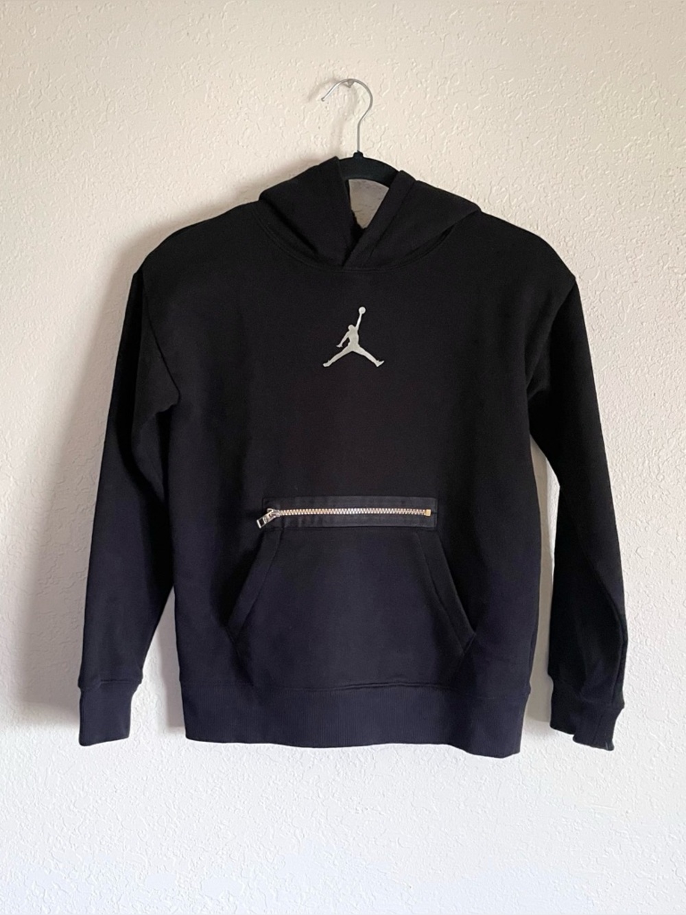 Jordan Kids Black Metal Man Pullover Hoodie